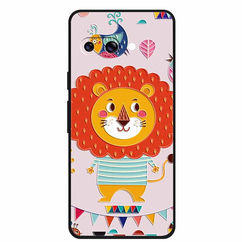 For Google Pixel 9A 5G Case 3D Relief Flower Emboss Soft Silicone various Flower Cartoon Cat Cover For Google Pixel 9a TPU Cases