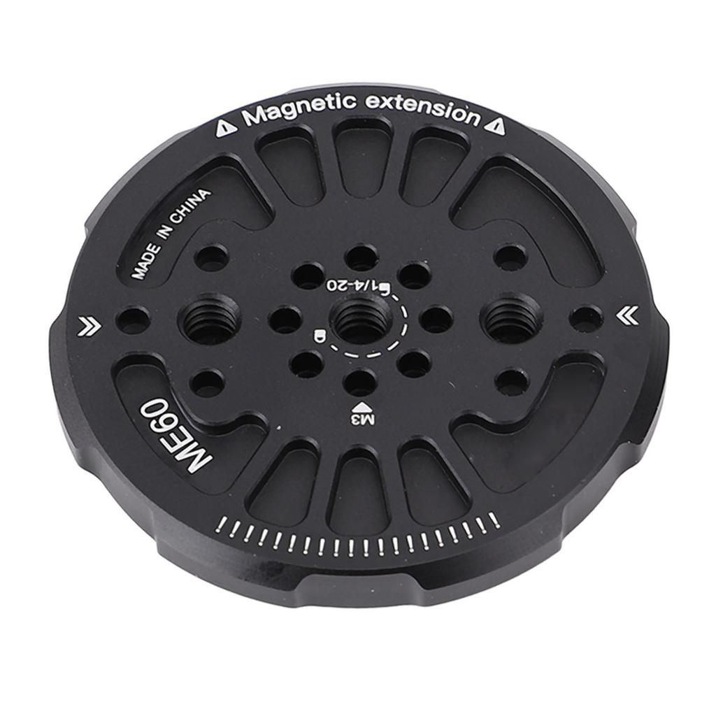 Magnetic Phone Tripod Adapter 14Inch Thread Multi Angle Locating Holes Phone Tripod Mount Adapter