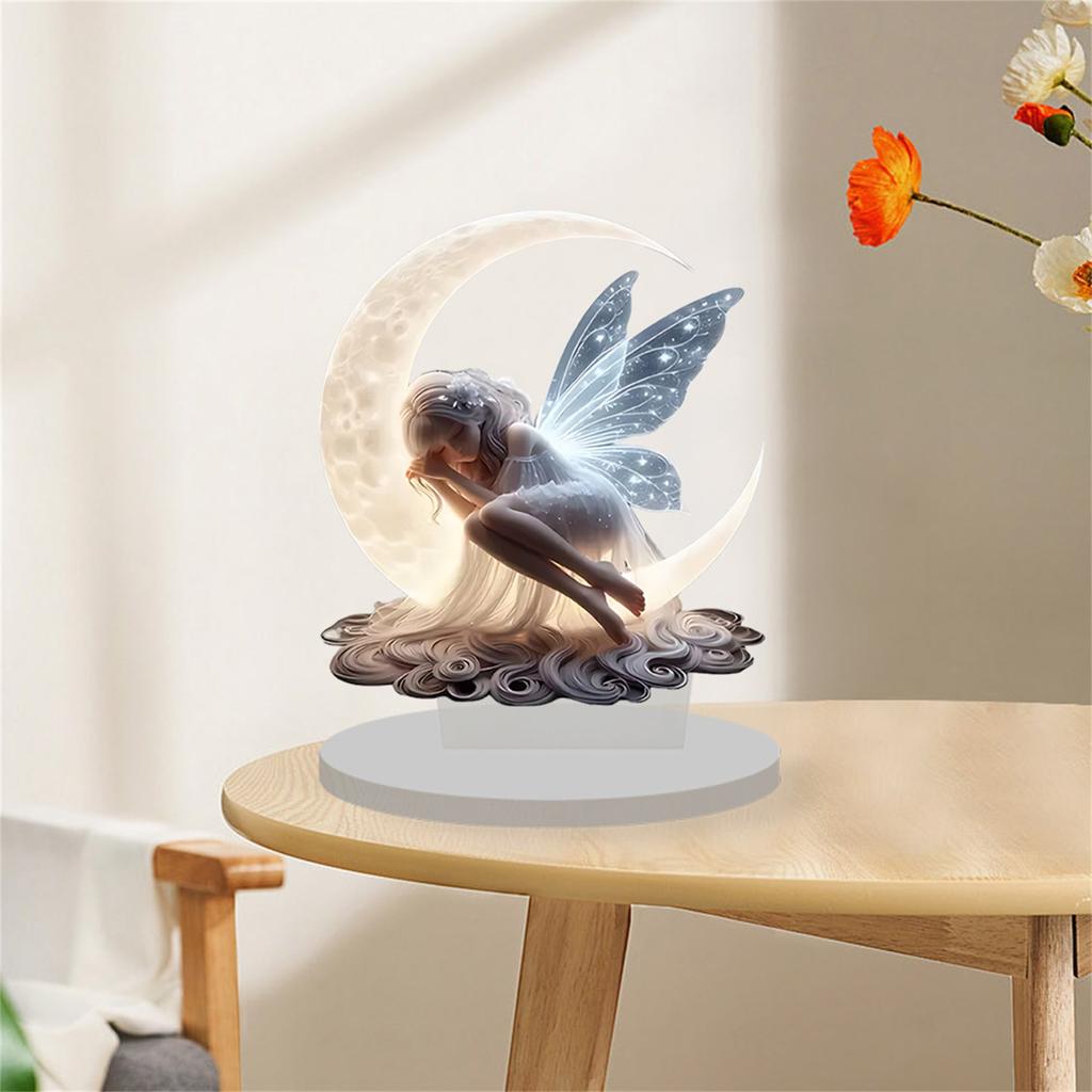 1 Piece of Charming Crescent Fairy Decoration Ornaments - Kitchen Decoration and Office Decoration. The Perfect Gift