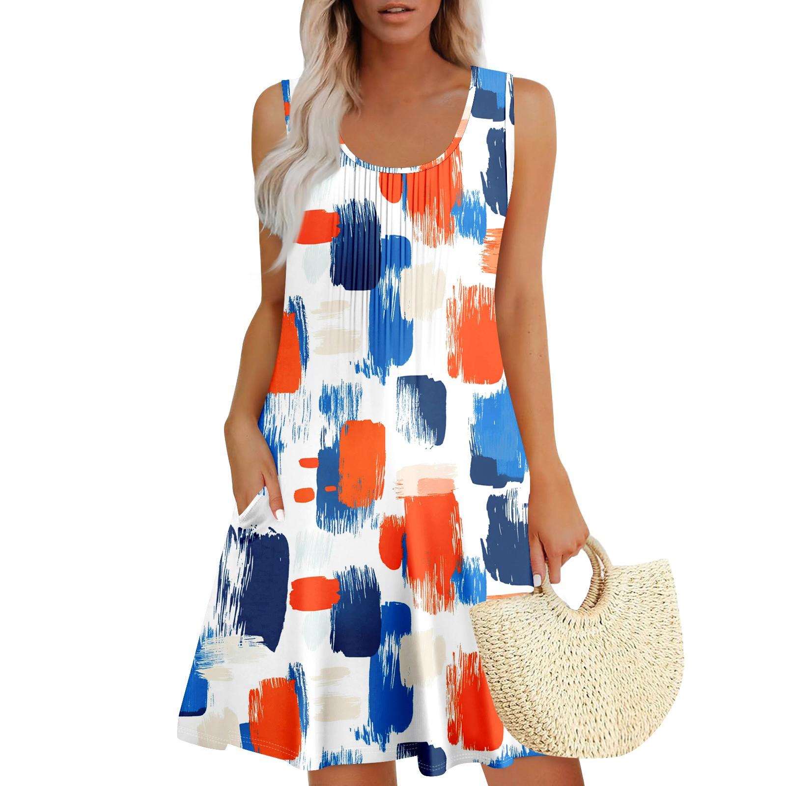 

Женский повседневный сарафан с карманами, летнее пляжное платье в стиле бохо, праздничные платья для женщин, платья-майки L белый