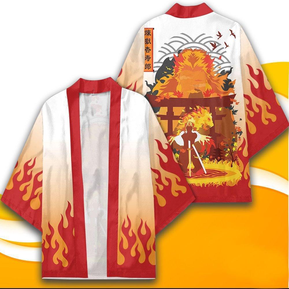 Japan cartoon comics Demon Slayer 3D Printed Cosplay Kimono Fashionable Cloak Taoist Robe Hanfu 0072