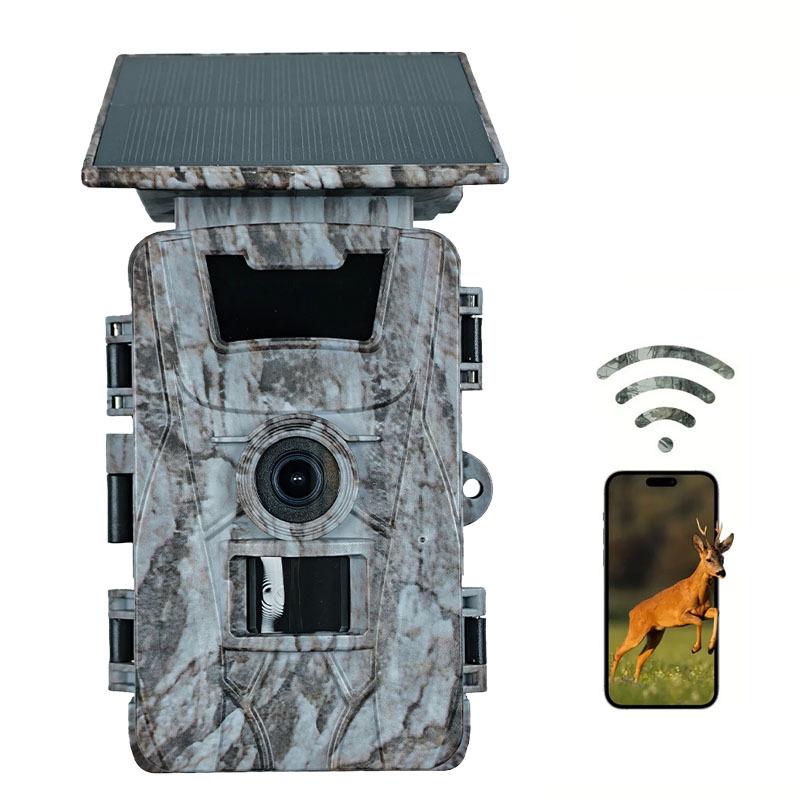 Solar-Powered HD WiFi Hunting Camera: Waterproof, Infrared, Motion Detection.