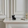 3D Printed French Bulldog Ornament, Black Glossy Dog Sculpture, Minimalist Cute Bulldog Figurine Desktop Decoration for Dog Lovers Gift