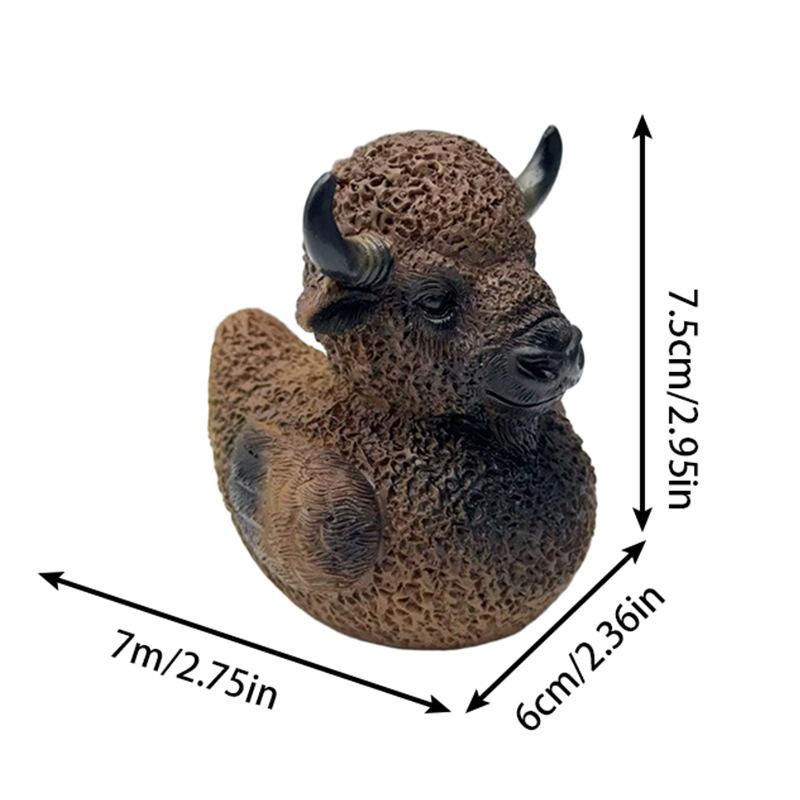 Resin Wildlife Ornament Nature Lover Gift Wildlife Owl Figurine Crocodile Resin Eagle Ornament Buffalo  Wildlife Duck Figurine