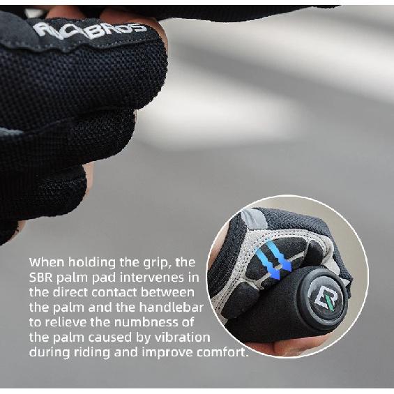 RockBros Bike Gloves Non-Slip Breathable Mtb Mens Women's Summer Bicycle Cycling Gel Pad Short Half Finger Sport Gloves ciclismo