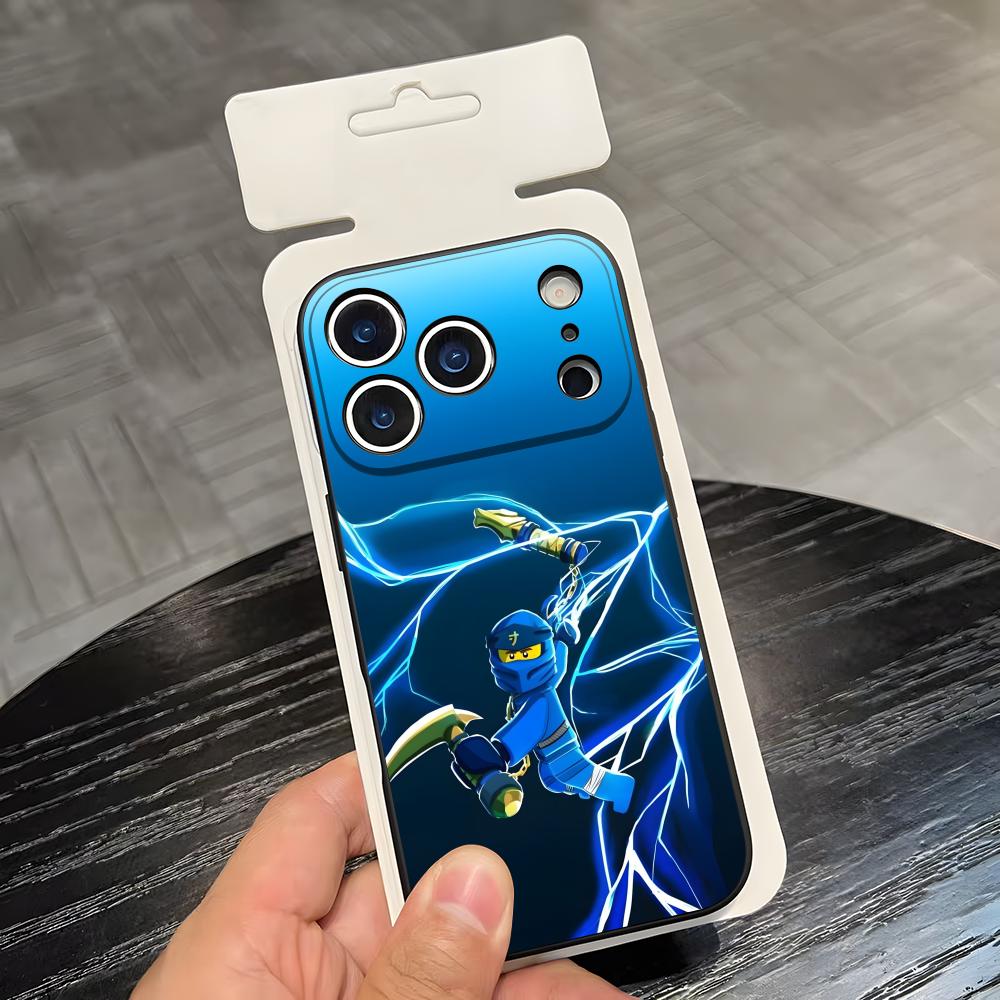 

Cool Cartoon N-Ninjago Phone Case For IPhone 17 Air 16 E Pro Max 15 14 13 Mini 12 Pro 11 Max Plus Black Soft Shell iPhone 15ProMax
