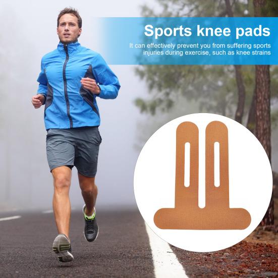 10 Pcs Precut Kinesiology Tape for Knee Pain Relief Waterproof Elastic Athletic Tape for Knee Support Stability