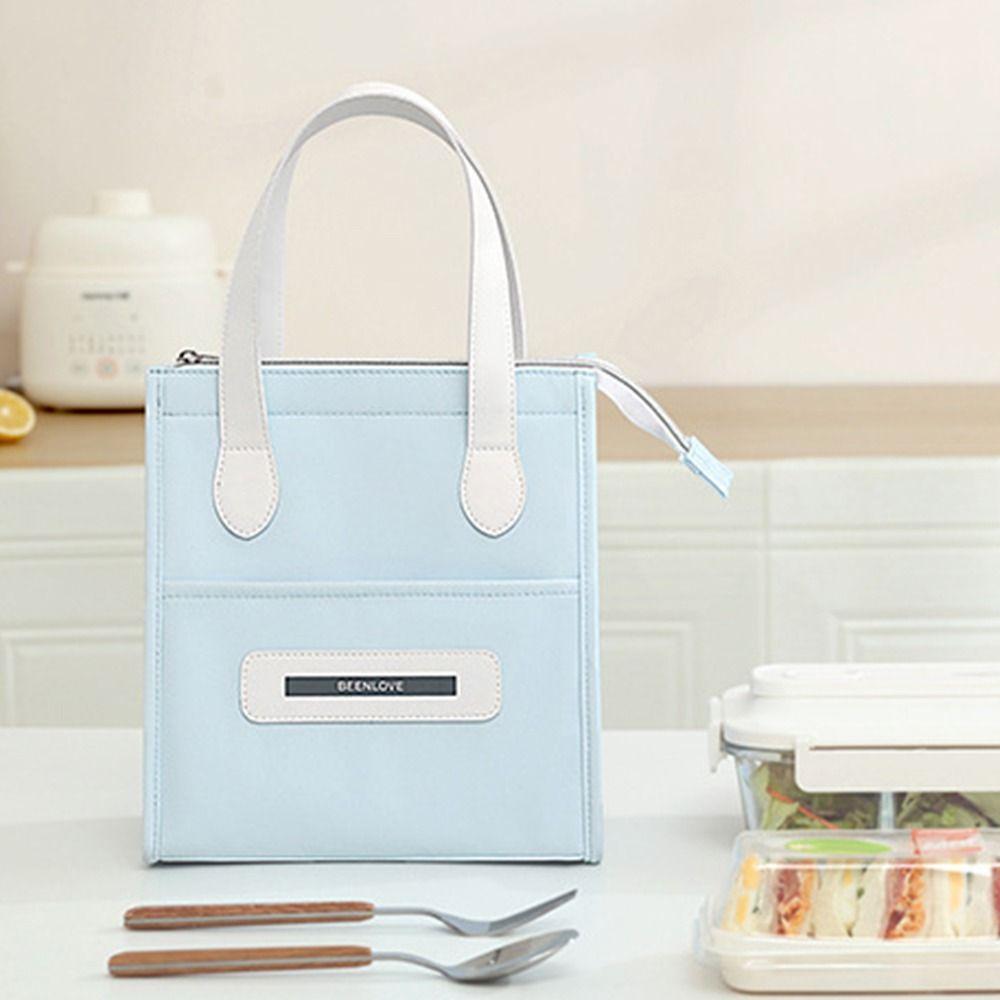 Portable Lunch Box Bag Handheld Thermal Lunch Pouch Food Storage Bags Insulated Tote Bag Travel