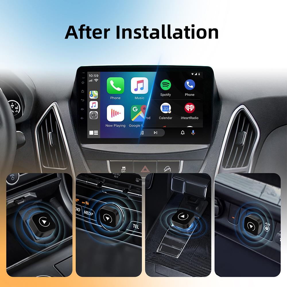 2in1 Wireless CarPlay Dongle Wireless Android Auto Adapter AI Smart Box For Car With Wired CarPlay Car Intelligent Systems