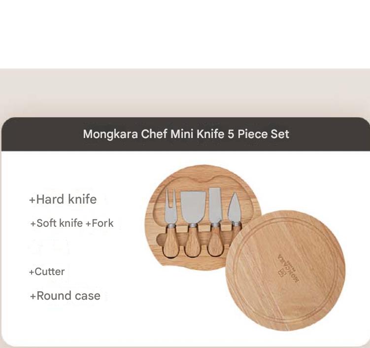 

Moncara Chef Многоцелевой набор мини-ножей (5 кусков) - Компактные и универсальные кухонные принадлежности