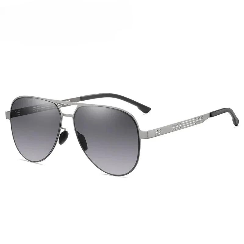 Men'S Trend Sunglasses Uv Sun Protection Advanced Metal Frame Shades Glasses Driving Street Photography Stage Performances