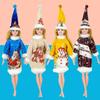 4pcs Christmas Outfits for Fashion Dolls 11.5 Inch/30cm, 1/6 Dolls Plush Fabric with Christmas Hat Toys for Kids Doll Dresses