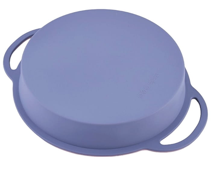 Forma Silikonowa  Do Pieczenia Okrągła 24Cm  Usztywniana Z Uchwytami