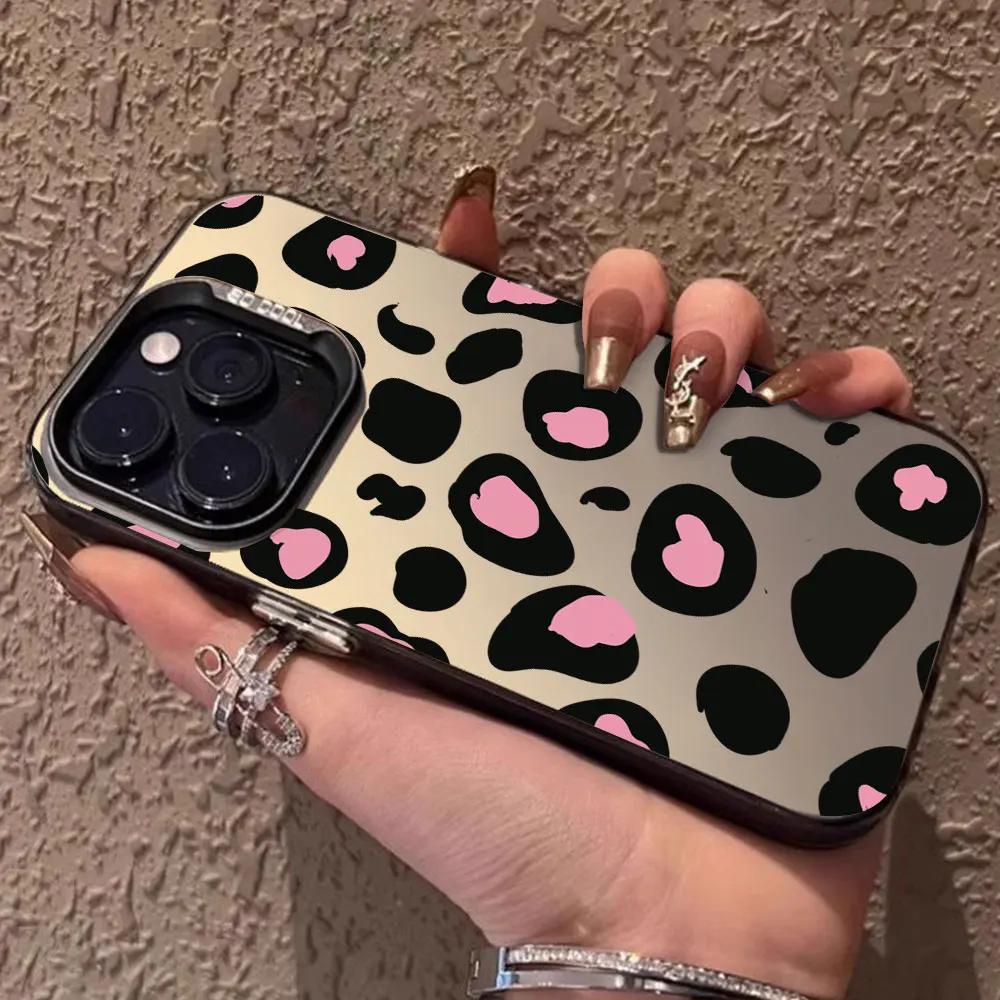 For Redmi Note 13 4G 5G 12 11 10 8 13 Pro Plus Max Luxury Leopard Color Silver IMD Case Note 10s 11s 12S 13R 12R Phone Cover