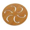 Wooden Cartoon Non-Slip Insulation Mat - Cute Coaster for Pots, Bowls, & Tea