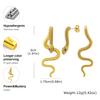 Punk Snake Stud Earring for Men Women,Gothic Anti Allergy Stainless Steel Snake Body Earrings,Vintage Halloween Jewelry Gift
