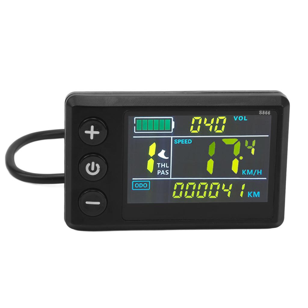 Electric Bike LCD Display Meter ABS Waterproof LCD S866 Electric Scooter Color Screen Display