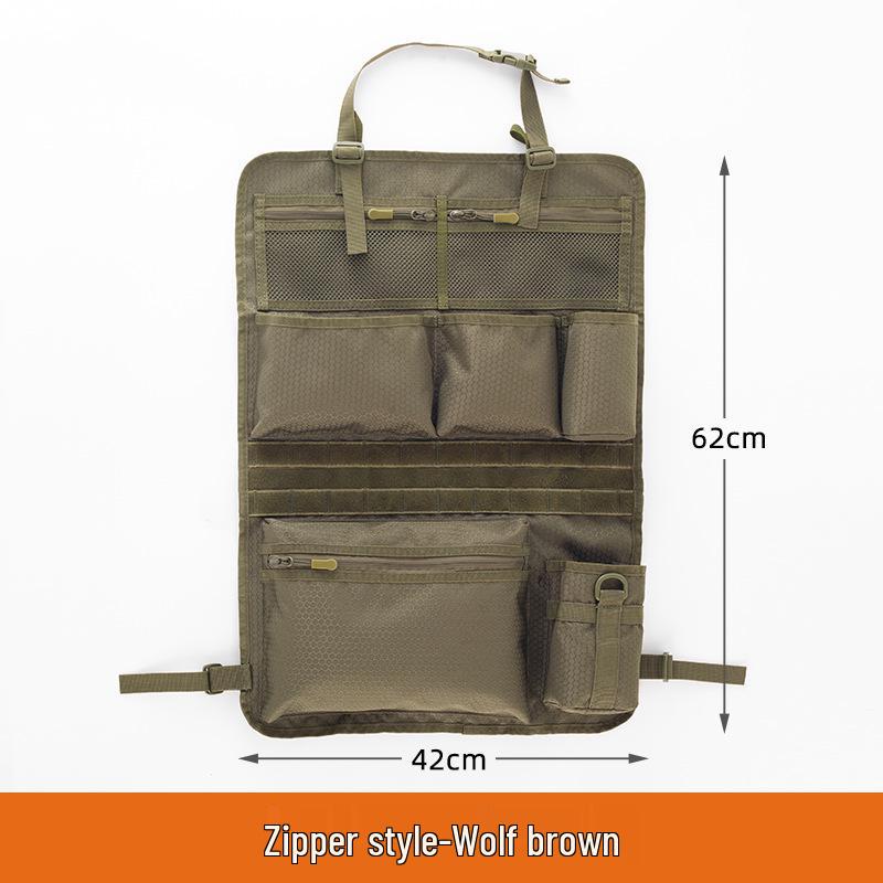 Tactical Car Seat Back Storage Bag for Camping and Everyday Use