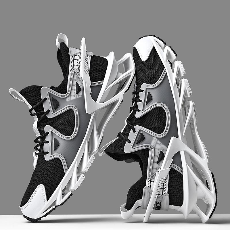 Putian coconut black breathable running shoes shock-absorbing running mesh shoes casual summer blade sports trendy shoes