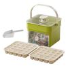 Ice Cube Mold with Lids And Container Press-to-release Ice Tray Double Layer