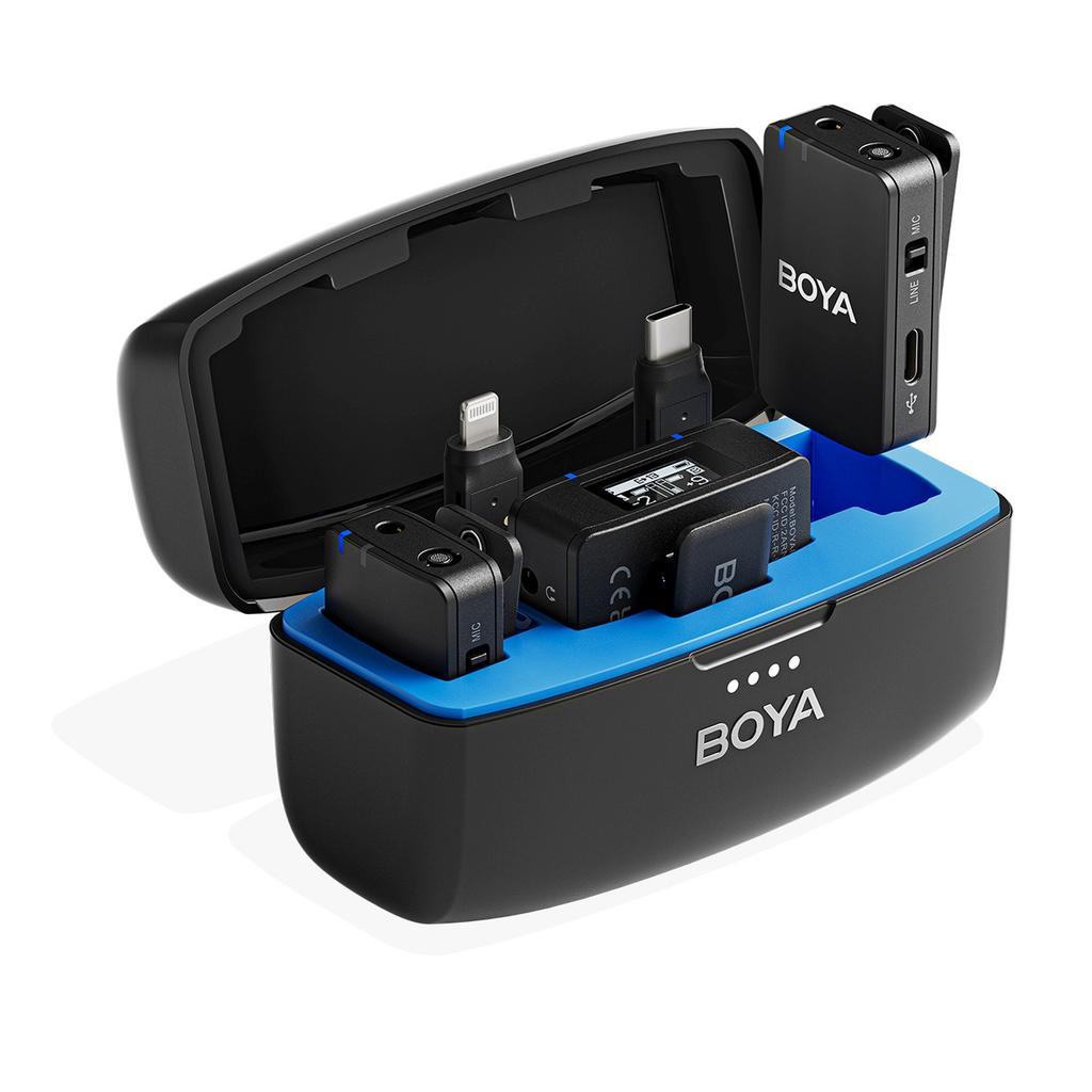 Zestaw Mikrofonów Bezprzewodowych Z Etui Ładującym 8Gb 2.4 Ghz Usb-C