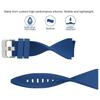 Samsung S3 Twill Silicone Watch Band 20/22mm Quick Release, Monochrome Silicone Strap, Compatible with Huawei