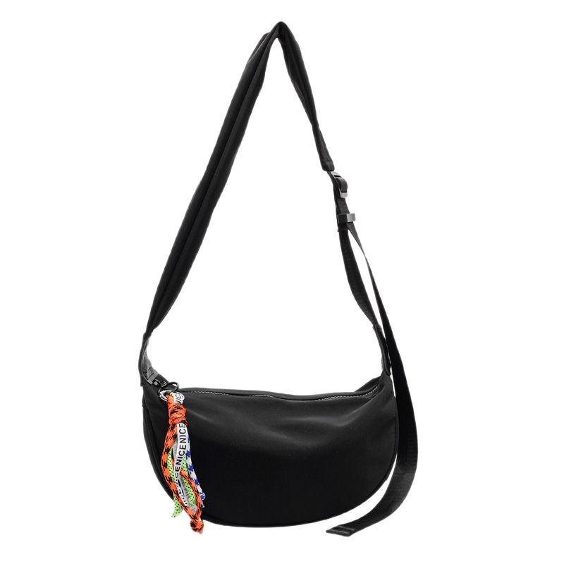 Canvas Casual Dumpling Bag Women'S Fashion Spring And Summer Fashion Trend Single Shoulder High Sense Simple Messenger Bag