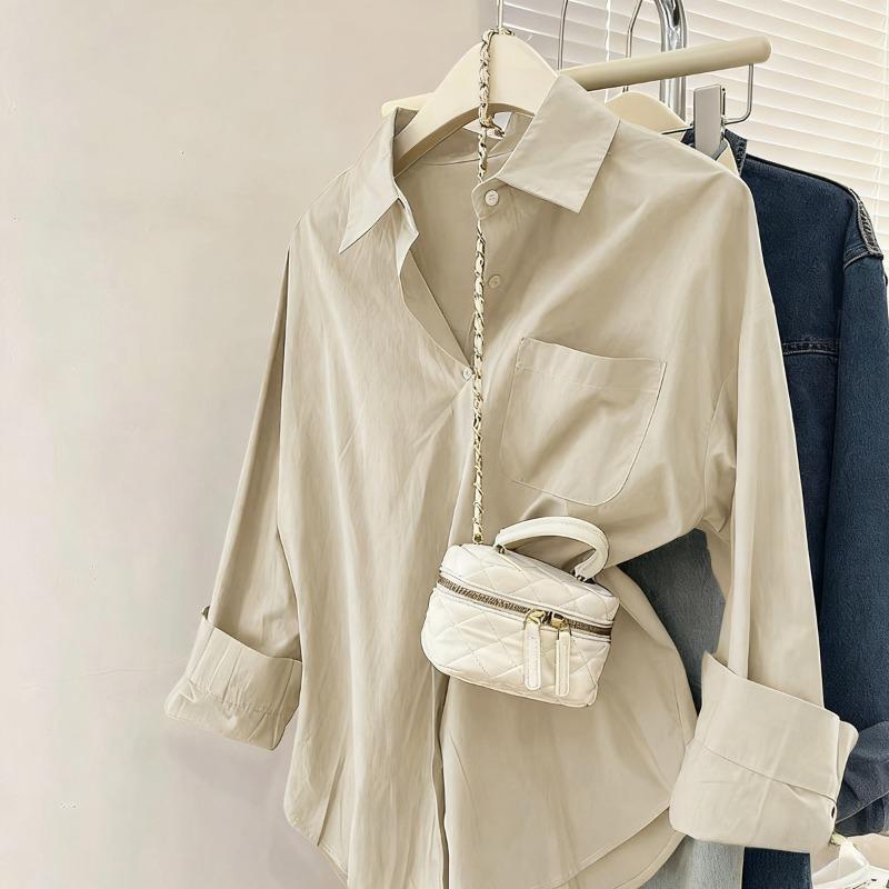 Lässiges Knopfleisten Langarm Baita Hemd Damen 2025 Herbst und Winter Neue Mode Pendeln