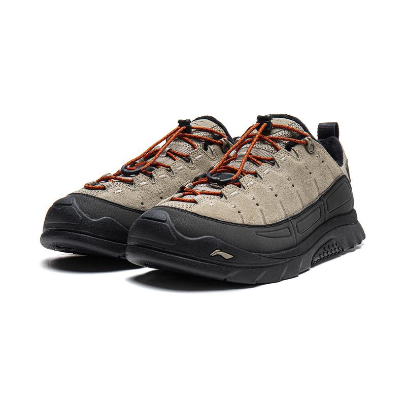 Li Ning Outdoor CF Tracing, Forest Grace SE Cushioning Thermal Rebound Low top Hiking Shoes Unisex Gray Black AHTV061-1