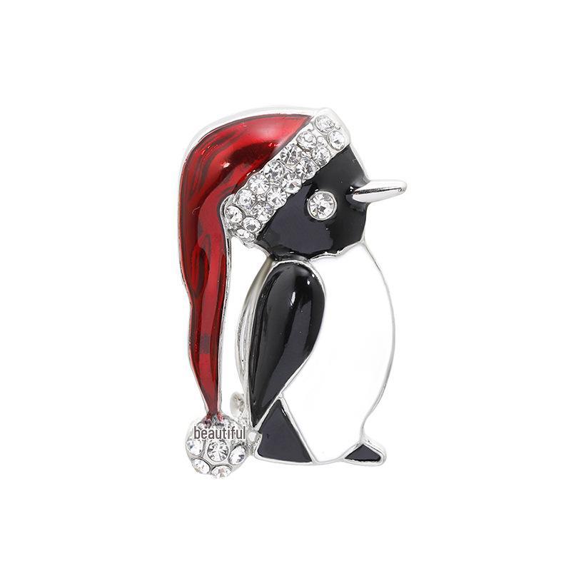 Versatile Cartoon Christmas Tree Brooch with Alloy & Diamonds for Halloween & Christmas