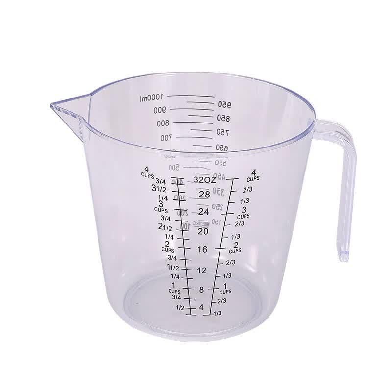 MDNG 1000ML Thickened Transparent Measuring Cup Set (2-Pack)