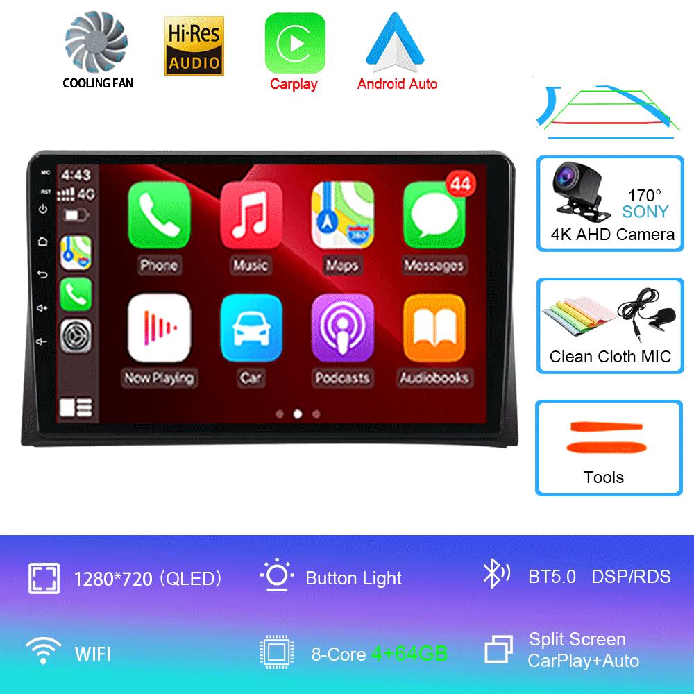 Android 14 Car Radio CarPlay For VW Multivan T5 Transporter 2003 - 2015 4G GPS DSP 2Din Stereo Multimedia Video Player BT