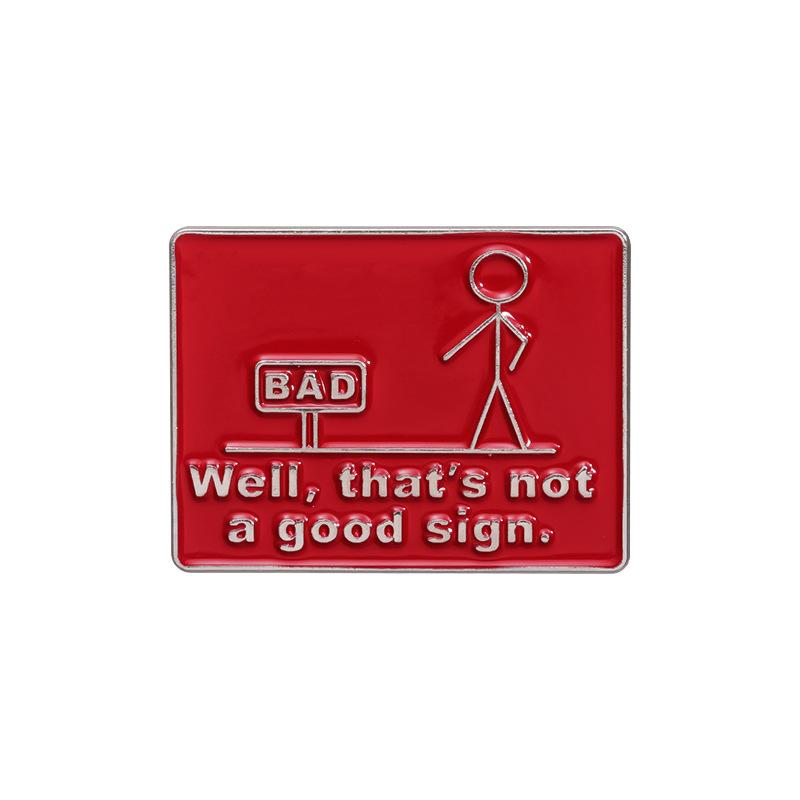 Hey You Dropped This Brain Funny Sarcasm Quotes Enamel Pins Cartoon Character Bob Is No Arms Humor Joke Metal Badge Jewelry Gift