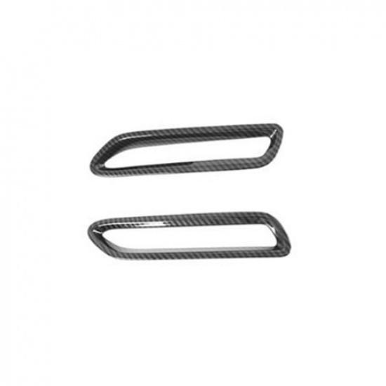 For Toyota Sienna 2015-2020 2X Carbon Fiber Rear Fog Lamp Light Frame Cover Trim