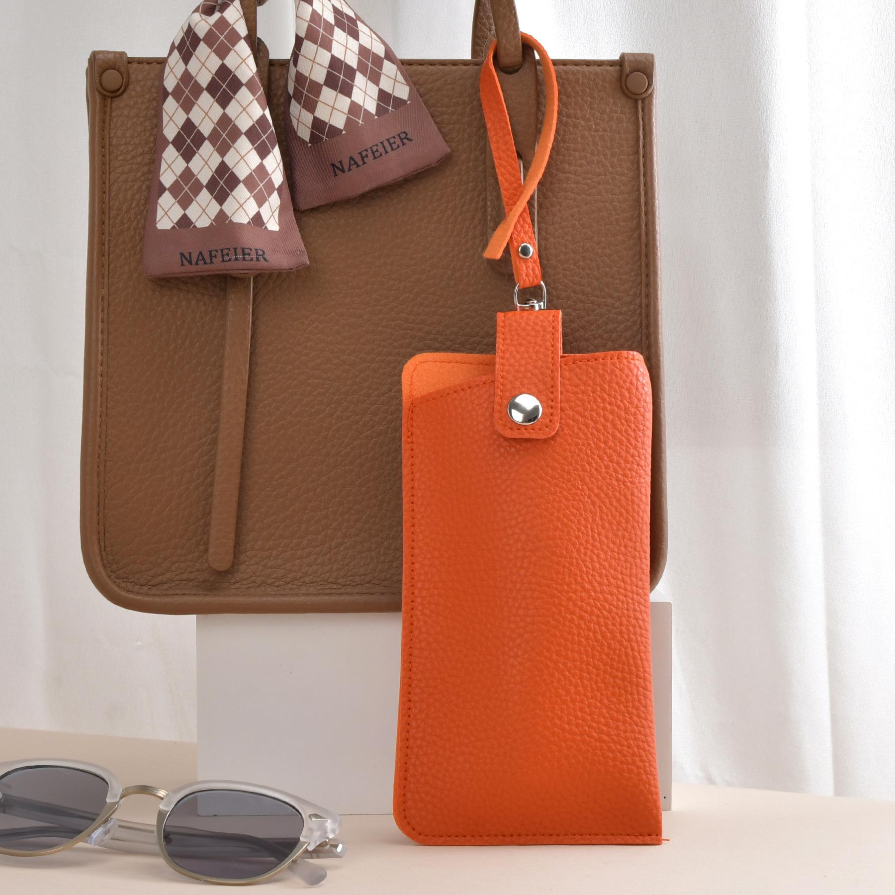 

Eyewear Pouch Compact Glasses Case Eyeglass Case Lightweight Spectacle Case For Women S Small Sunglasses Accessories помаранчевий