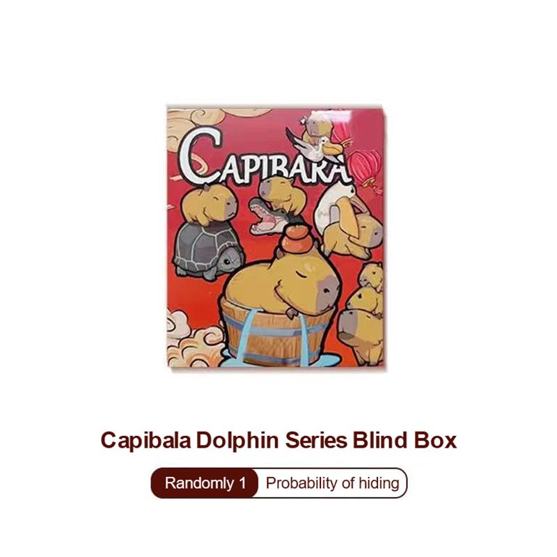 Capybara Series Blind Box Figures Cute Spot Animal Planet Kapibala Surprise Box Collectible Toys Birthday Year Gifts
