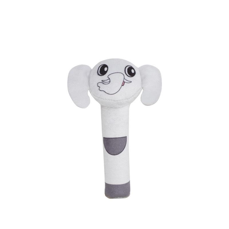 Cute Baby Cartoon Animal Hand Shaker Rattle with Elephant and Rabbit Designs