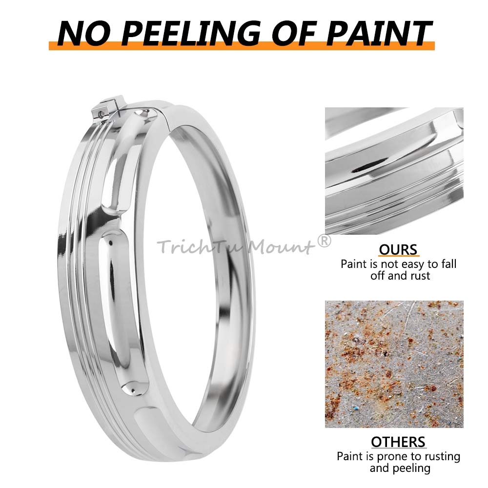 7Inch Headlight Trim Rings Black/Chrome Motorcycle Part For Harley Electra Glide Street Glide Ultra Limited Tri Glide 1994-later