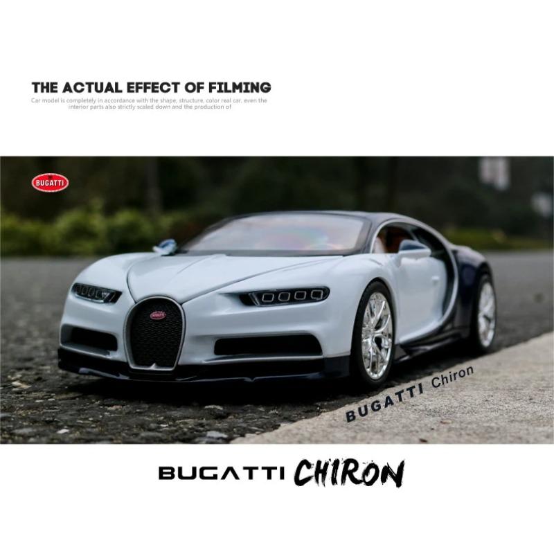 Welly 1/24 Bugatti Chiron Scale Diecast Vehicles High Simulation Model Car Metal Alloy Classic Toy Car For Kids Gift