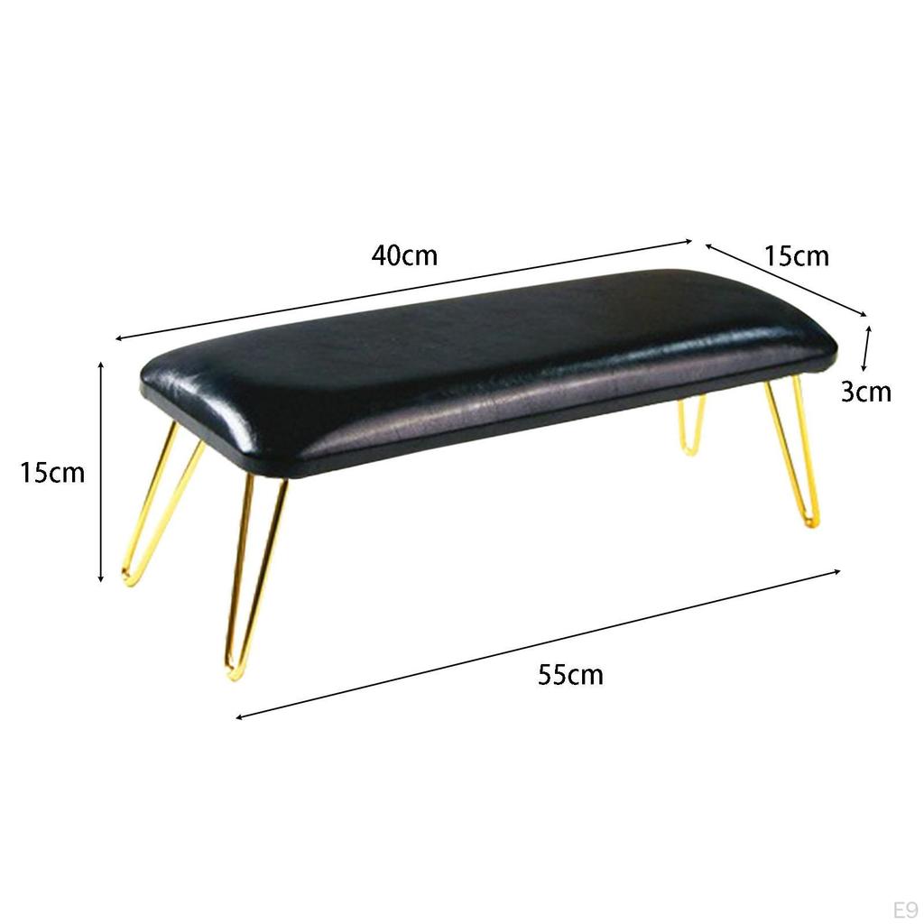 Podpórka pod dłonie do manicure, podłokietnik do paznokci, skóra PU, antypoślizgowa, mata stołowa, do