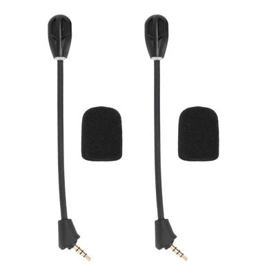 2 Stück Mikrofon-Ersatz für Kingston HyperX Cloud II Wireless Gaming-Headset Geräuschunterdrückung 3,5 mm Abnehmbar