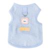 Spring and Summer Dog Cute Cartoon Hollow Breathable Bear Sticker Traction Vest Cat Two Feet Pet Dog Clothes