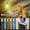 Magnetic Work Light 5 Light Modes Ultra Lightweight EDC Portable Clip On Flashlight for Outdoor Repair Mini Torch Flood Light