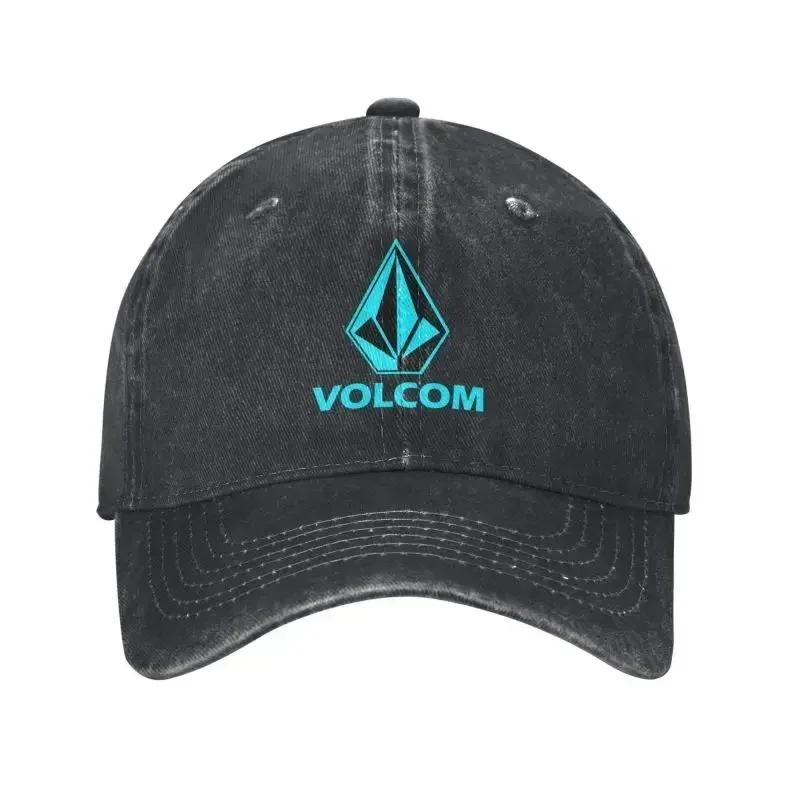 Custom Unisex Cotton Volcoms Logo Baseball Cap Adult Adjustable Dad Hat Women Men Sun Protection Snapback Hats