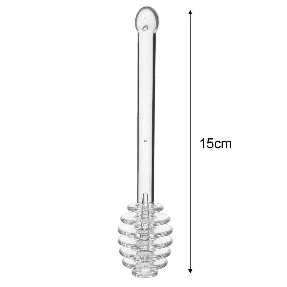 

Прозрачная палочка для размешивания меда, пластиковая длинная ручка, ложка для меда, практичная палочка для размешивания молока, чая, джема, многофункциональные кухонные инструменты
