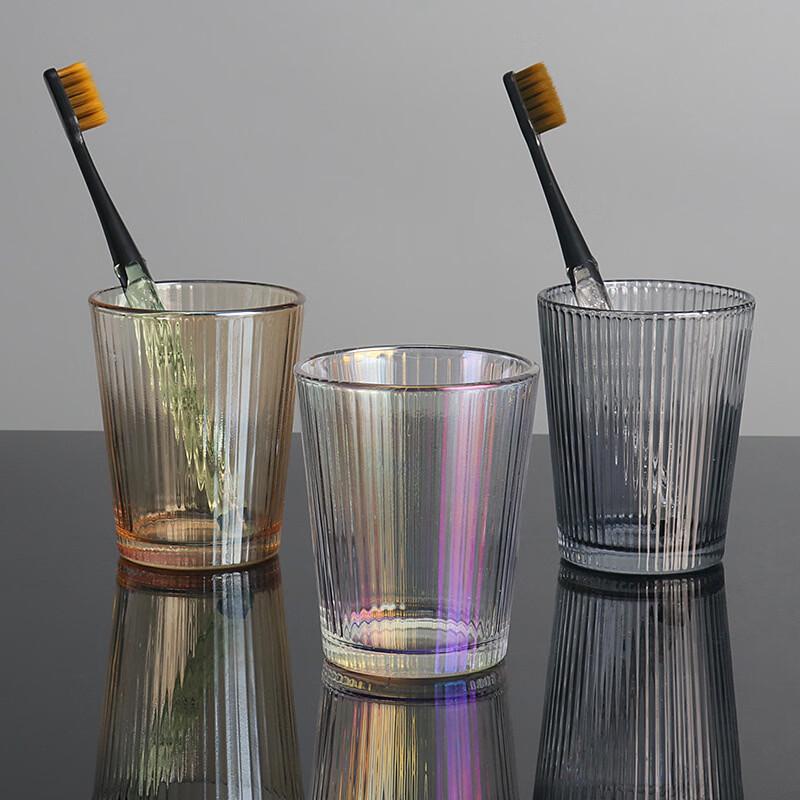 European Style Striped Glass Tumbler
