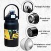 Isolierte Wasserflasche aus Edelstahl, große Kapazität, tragbare Thermoskanne für Outdoor-Sport, Wandern, Reisen, Vakuumisolierter Becher, Heiß-/Kaltgetränkebecher