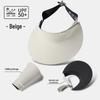 Women's Seamless Sun Protection Hat: Large Brim, Hollow Top for Cycling In Spring and Summer