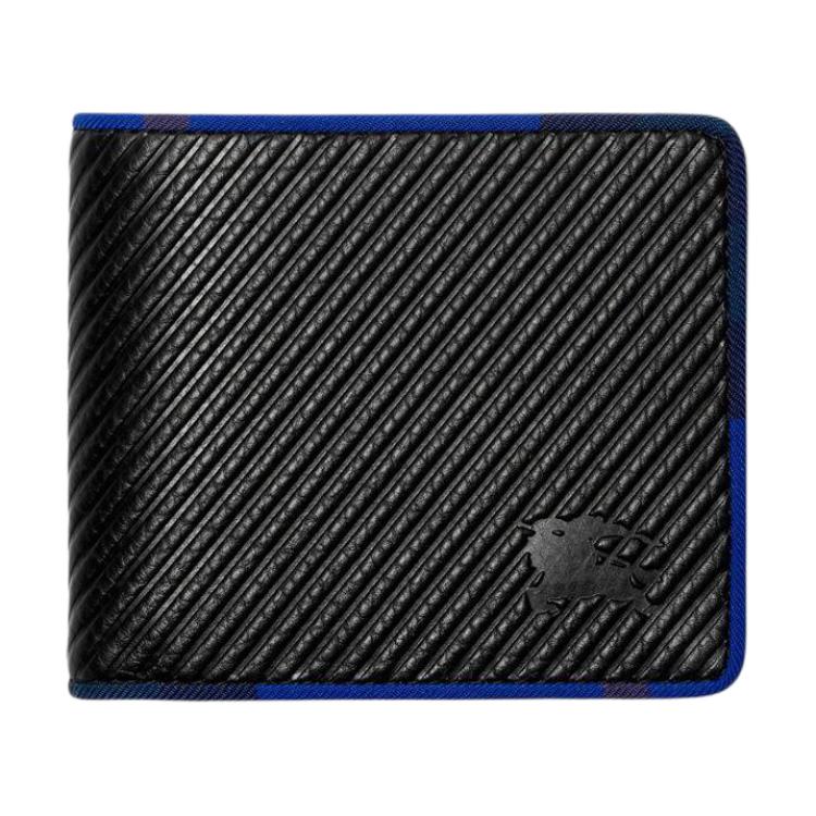 

Burberry Equestrian Knight Logo Embossed Flip Closure Wallet Card Holder Men wallet Black 80852501 Basic Set (Bag+Dust Bag)