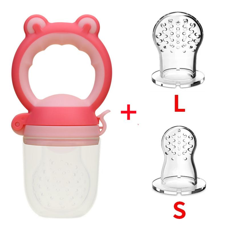 Alimentatore Frutta Cibo Silicone Senza BPA per Bambini Sacchetti Alimentazione Toddler Tettarella Nipple Soother per Neonati Masticatore Alimentazione Neonato
